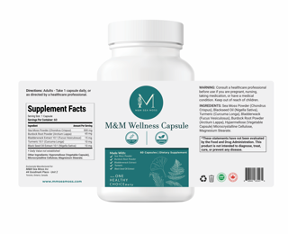 M&M Sea Moss Wellness Capsules – 60 Day Supply